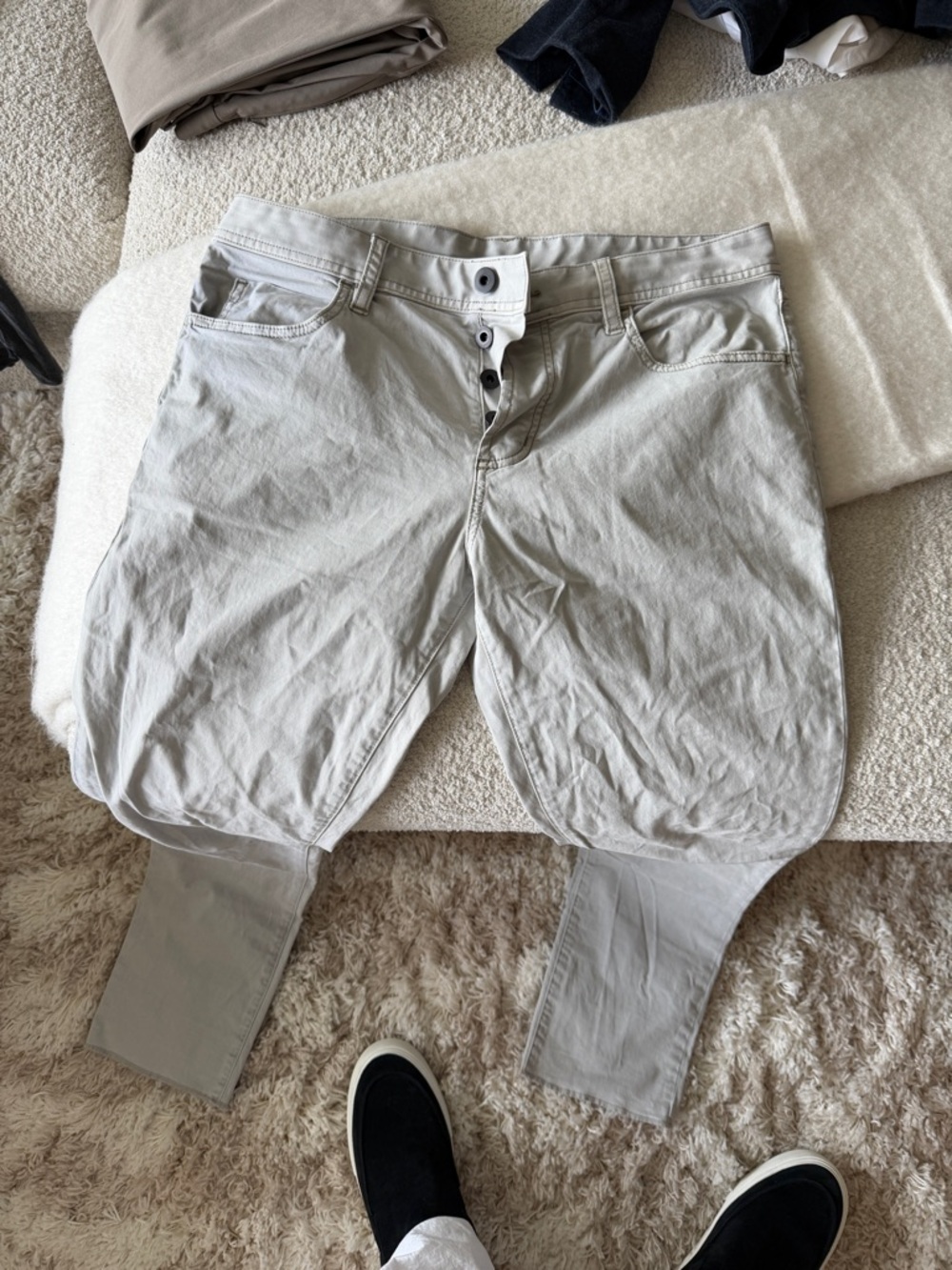 James Perse Light Gray Chinos
